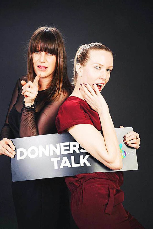 Der Donnerstalk in der Passage 46 mit Julica Goldschmidt und Anna-Lena Zehendner  | Foto: Patrik Powalowski