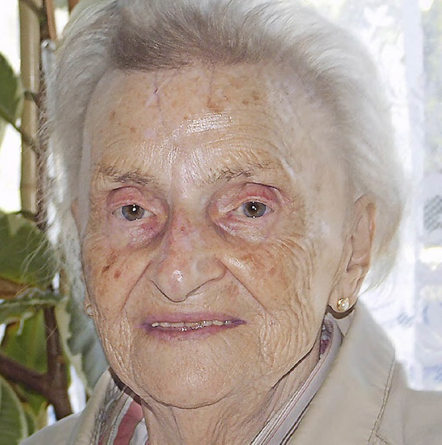 Gertrud Klett feiert heute ihren 85. Geburtstag.   | Foto: Hans-Jochen Voigt