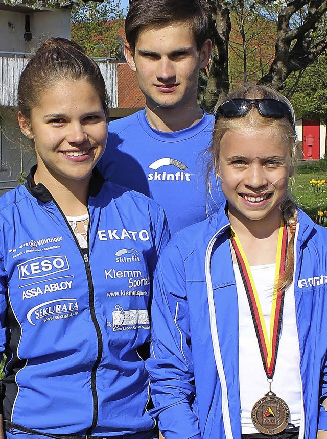 Gold, Gold, Gold: Romina Spitzer, Dani...itzer und Katharina Mller (von links)  | Foto: ZVG
