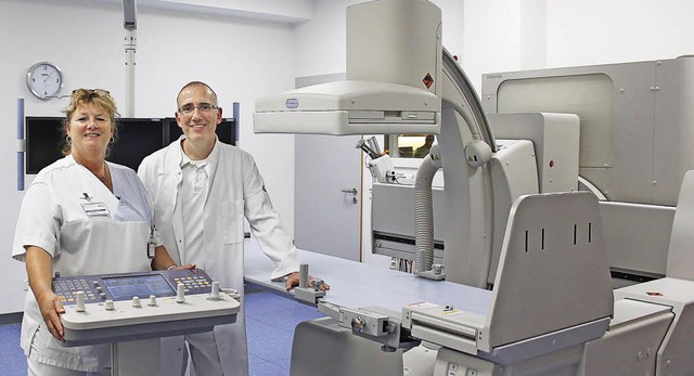 Johann Faltum, Oberarzt der Radiologie...die grte Einzelinvestition 2014 war.  | Foto: Kreiskliniken