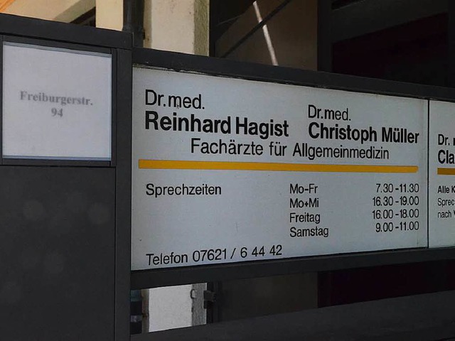 Nach 34 Jahren sich  Dr.  Hagist  zur...nach einem Nachfolger blieb erfolglos.  | Foto: Jochen Fillisch