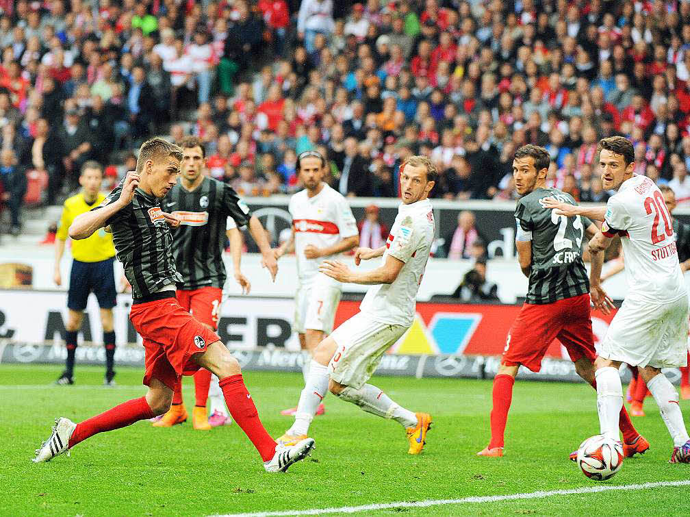 Einen wichtigen Punkt holte sich der SC Freiburg in Stuttgart.