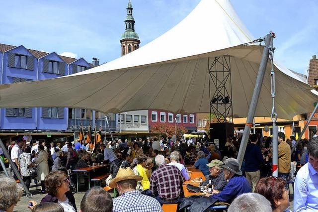 Ein offener Himmel ber Offenburg