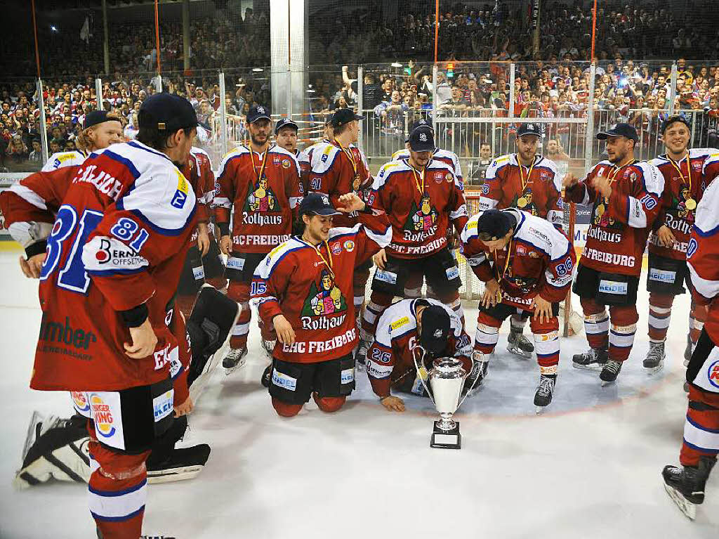 Aufstieg: Der EHC Freiburg ist in der DEL2.