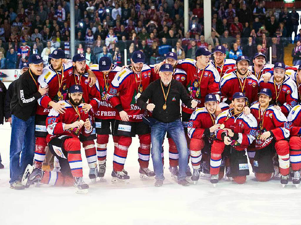 Aufstieg: Der EHC Freiburg ist in der DEL2.