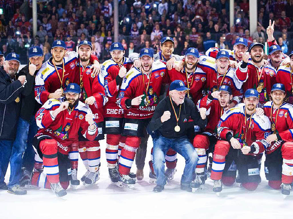 Aufstieg: Der EHC Freiburg ist in der DEL2.