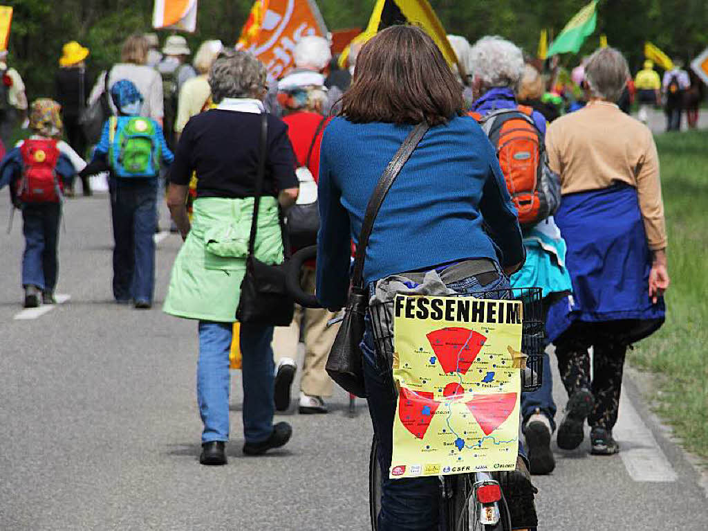 Tausende demonstrieren fr die Abschaltung von Fessenheim.