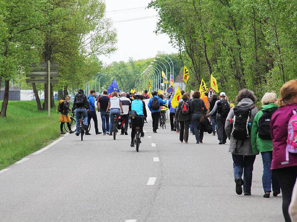 Tausende demonstrieren fr die Abschaltung von Fessenheim.