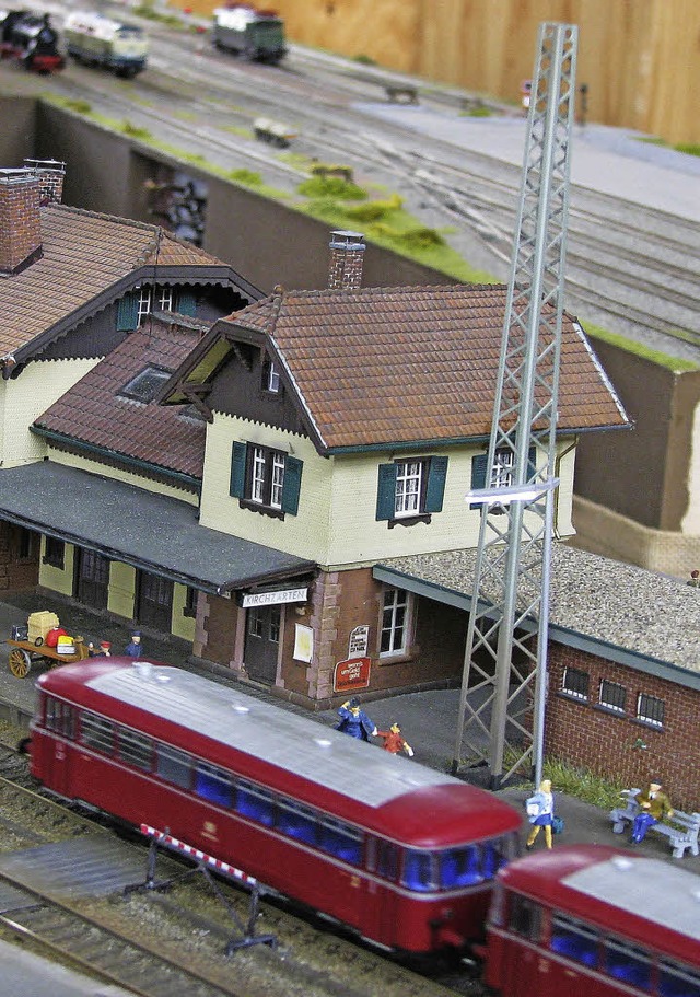 Bahnhof Kirchzarten im Mastab 1:87   | Foto: Monika rombach