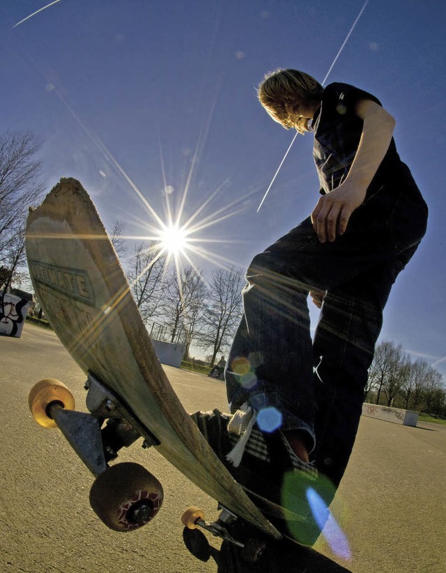 Skater-Bahn wre schick.   | Foto: dpa