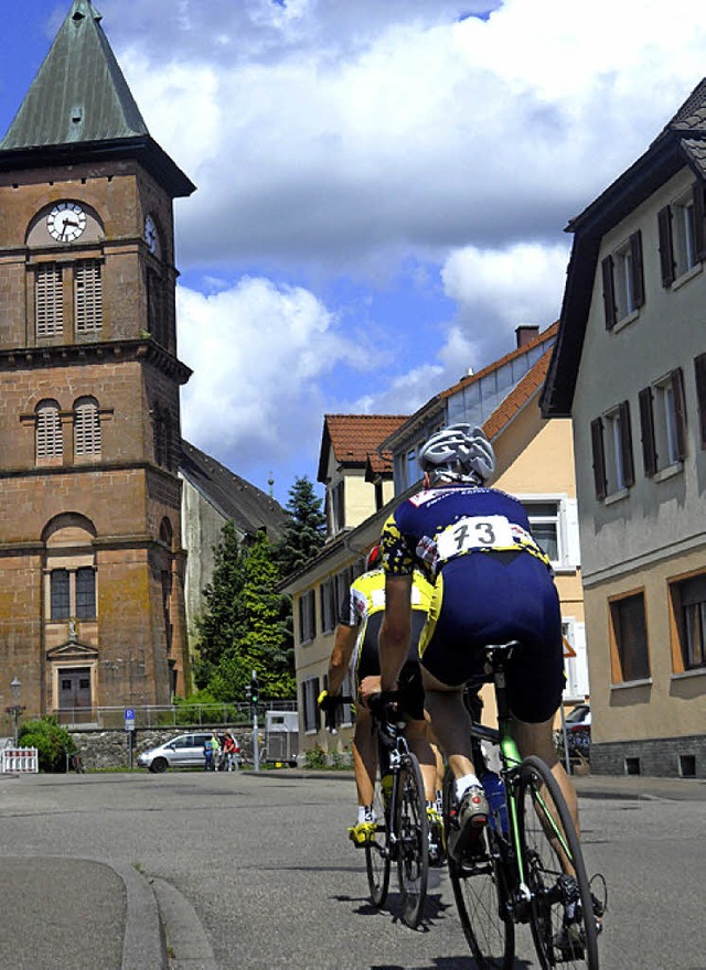 Unterwegs durchs Stdtli: Rennfahrer beim Europacup 2014  | Foto: Tobias Winterhalter