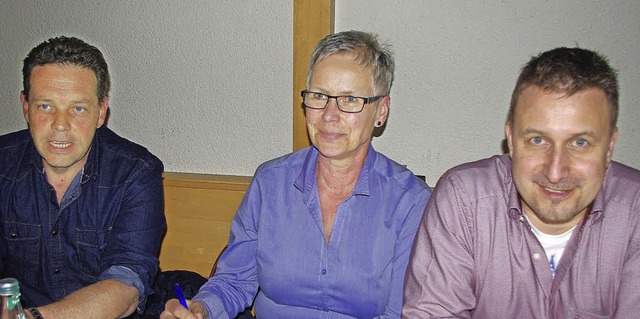 Trotz aller Probleme sind die drei Vor...ier, Ellen Stegmann und Frank Krieger.  | Foto: Rolf Reimann