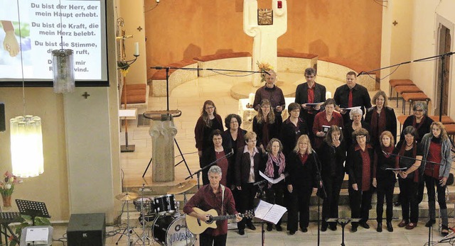 Die Gesangsgruppe &#8222;Intakt&#8220;...der katholischen Kirche St. Bernhard.   | Foto: Hans-Jrgen Hege