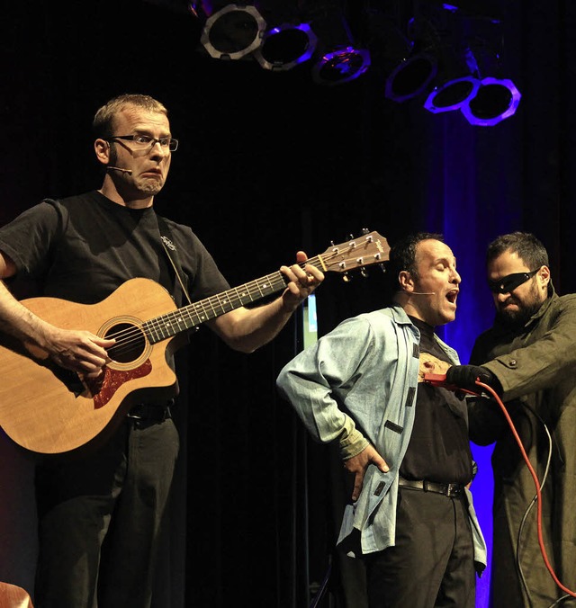 Matze, Don und Andy mit musikalischer Einlage  | Foto: Erik Stahlhacke