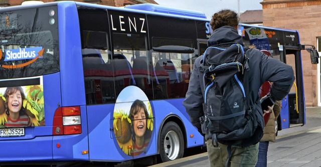 Ebenfalls vom Streik betroffen: die Stadtbusse.   | Foto: Archivfoto: Gerhard Walser