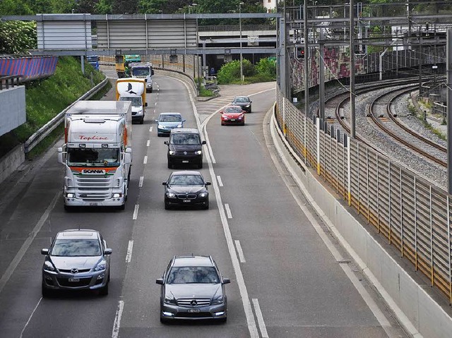 Ein Tunnel soll die Basler Osttangente einst entlasten.   | Foto: Gramespacher