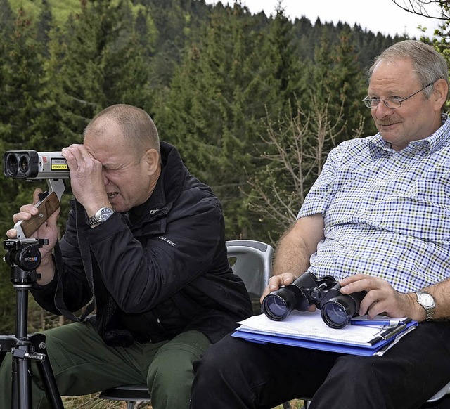 Joachim Schulze (links) und Herbert Mller  | Foto: Michael Baas