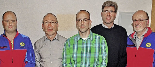 Die neue Leitung der Bergwacht Hchens... Probst und Frank Khnel (von links).   | Foto: Stefan Pichler