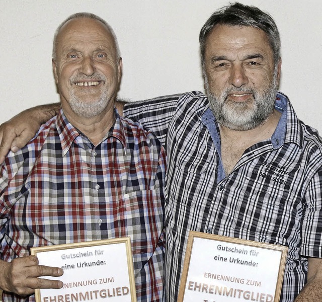 Auf dem Foto vlnr. Heinz Wenner, Gerhard Baier und Hanspeter Drr  | Foto: hege