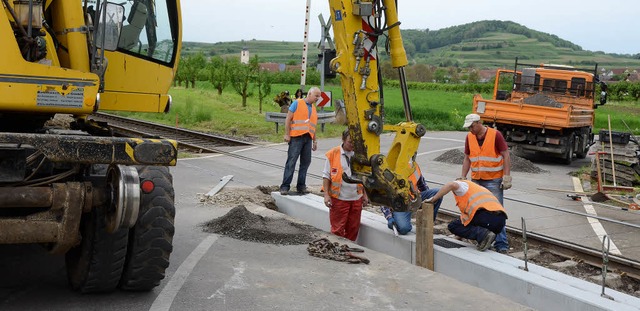 Jechtingen. Die neue Straenentwssrun...Bereich der Baustelle neu asphaltiert.  | Foto: Roland Vitt