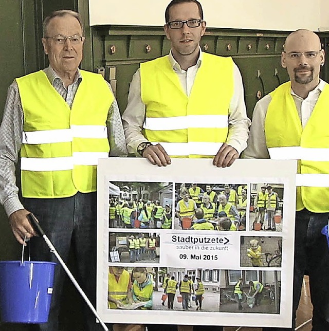 Alles klar fr die zweite Stadtputzete... Gregor Hodapp (Allgemeine Verwaltung)  | Foto: ZVG