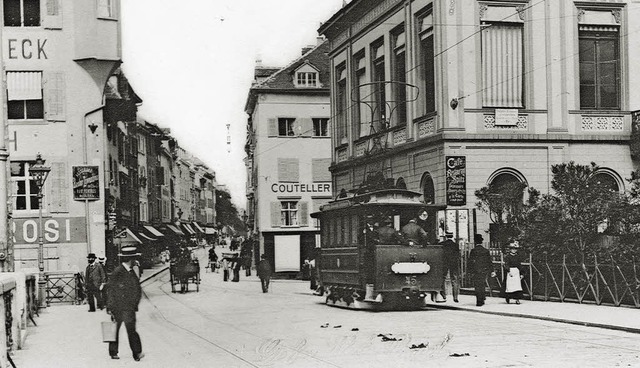 Ein Bild aus den Anfngen der Tramstad...n damals mit &#8222;K&#8220; schrieb.   | Foto: Sammlung Tramclub Basel