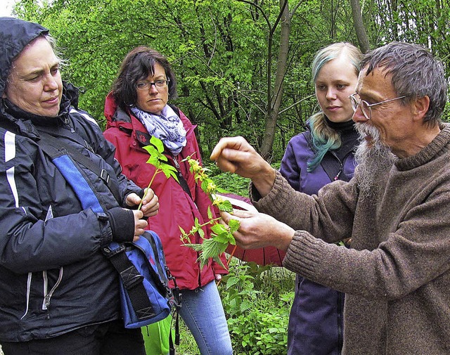 Johannes Riehm (rechts) macht die Brennnessel nichts aus.   | Foto: ZVG