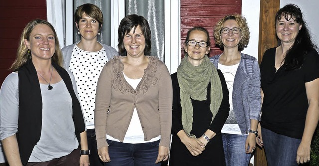 Das neue Vorstandsteam des Frderverei...d Sandra Becker. Tanja Metzger fehlt.   | Foto: Hlter-Hassler