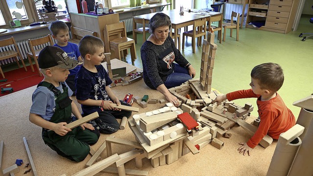 Der evangelische Kindergarten Friesenh...garten- als auch den  Krippengruppen.   | Foto: Christoph Breithaupt