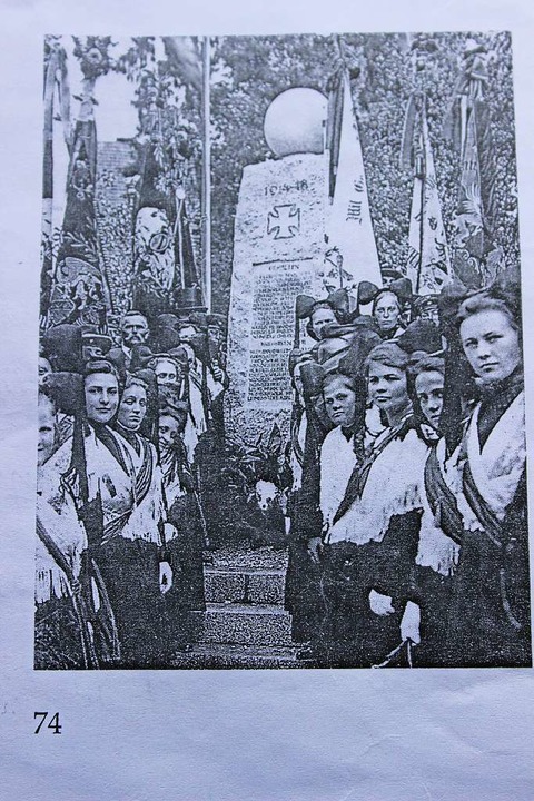 Am 5. September 1926 wurde das Kriegerdenkmal eingeweiht.   | Foto: Privat