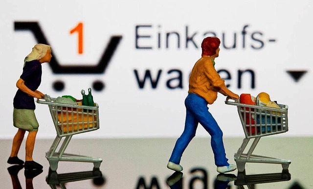 Lieber Onlineshopping als Wagenschieben, findet die EU-Kommission.  | Foto: DPA