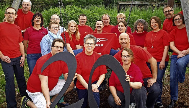 Das Organisationsteam der Freizeitwoche im 20. Jahr   | Foto: barbara rderer