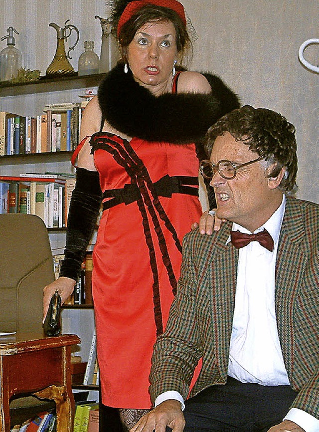 <Text>Humorvolle Szenen einer Ehe spie...im Kulturcaf Frulin in Zell</Text>.   | Foto: Frey