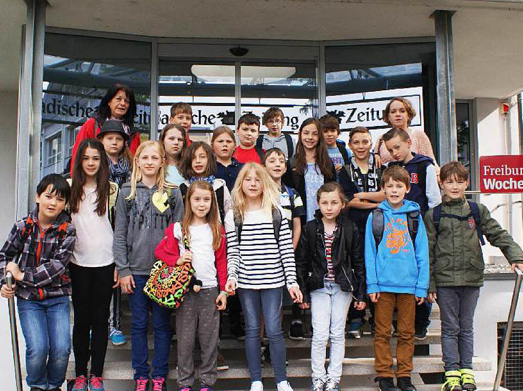 Die Klasse 4 der Grundschule Reute