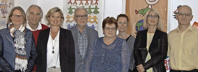 Der neugewhlte Vorstand des Kindersch...Minker,Diana Schatz, Karlheinz Franz.   | Foto: Barbara Puppe