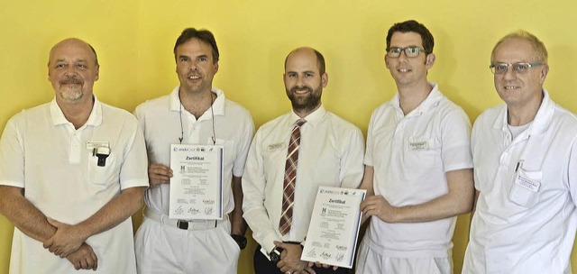 In der Helios-Rosmann-Klinik in Breisa...hoff und Chefarzt Dr. Bernhard Walter.  | Foto: Jochen Voigt