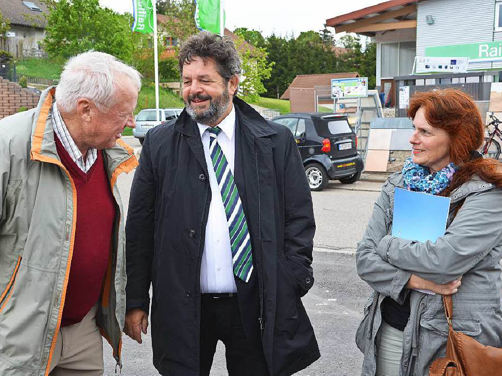 Uli Spielberger, Reinhold Pix (MdL) und die grne Stadtrtin Irene Behringer.