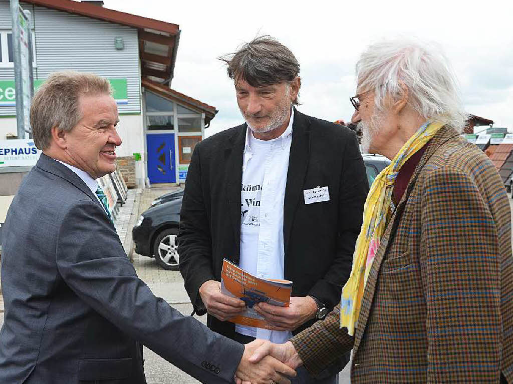 Umweltminister Untersteller, Achim Achatz und Siggi Duffner