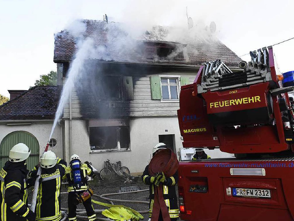 Feuerwehreinsatz in Oberweiler.  | Foto: Volker Münch