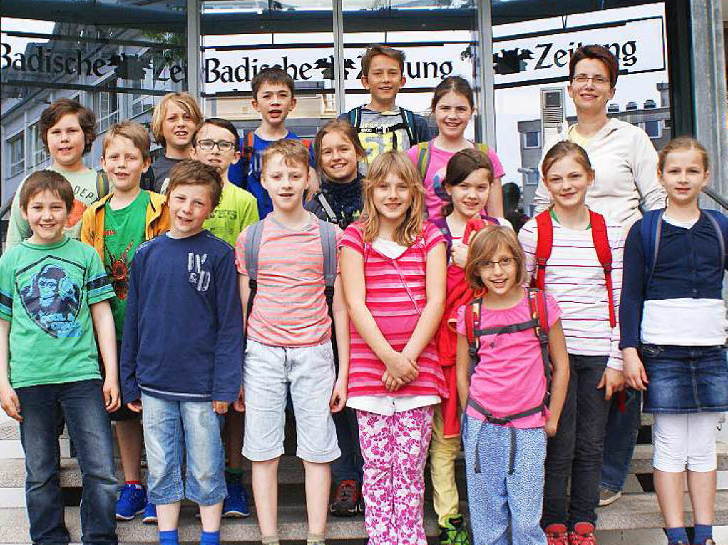 Die Klasse 4a der Grund - & Werkrealschule Rebland Offenburg