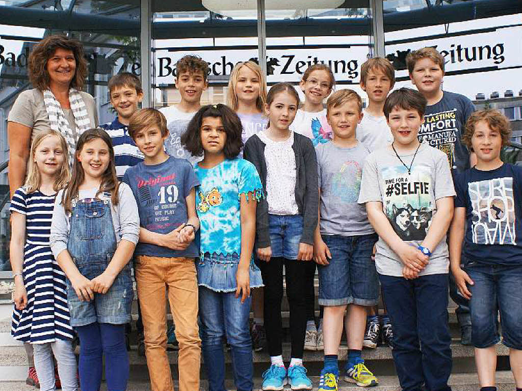 Die Klasse 4a der Grund - & Werkrealschule Rebland Offenburg