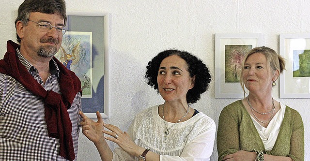 &#8222;Inspirationen in Grn&#8220; la... Cordula Bhle (von links) in Riegel.   | Foto: Ch. Franz