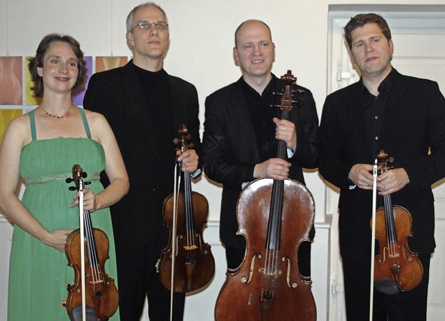 Das Cuarteto Casals zelebrierte auf Sc...rf Bach, Schostakowitsch und Beethoven  | Foto: Karin Stckl-Steinebrunner