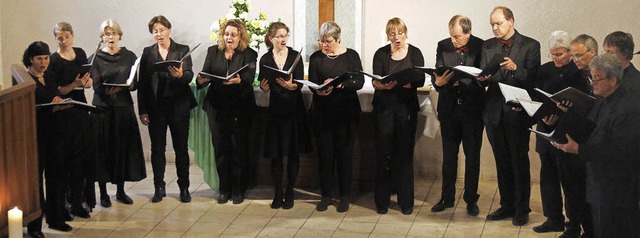 Der A-cappella-Chor hat in eine Schatz... musikalischen Edelsteinen gegriffen.   | Foto: Heidi Fssel