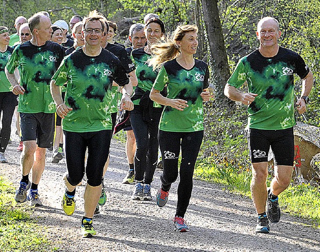 Fhrungskrfte joggen gemeinsam durch ...n. Ans Aufhren denkt bisher niemand.   | Foto: Michael Bamberger