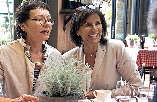 Eine gute Idee brachte sie zusammen: Barbara Dickmann (links) und Marianne Mack.  | Foto: Bernhard Rein