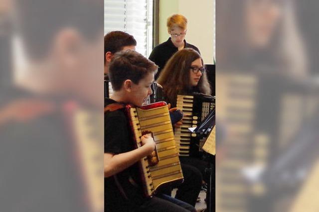 Harmonikaspieler bewegen sich auf hohem Niveau