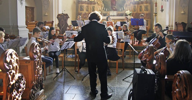 Verschiedene Ensembles der Stdtischen...vor. Hier das Jugendsinfonieorchester.  | Foto: Musikschule