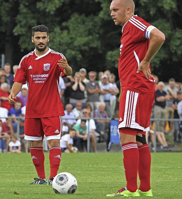 &#8222;Wir wollen hoch.&#8220; Sergej Triller (rechts) und Vedat Erdogan   | Foto: Konzok