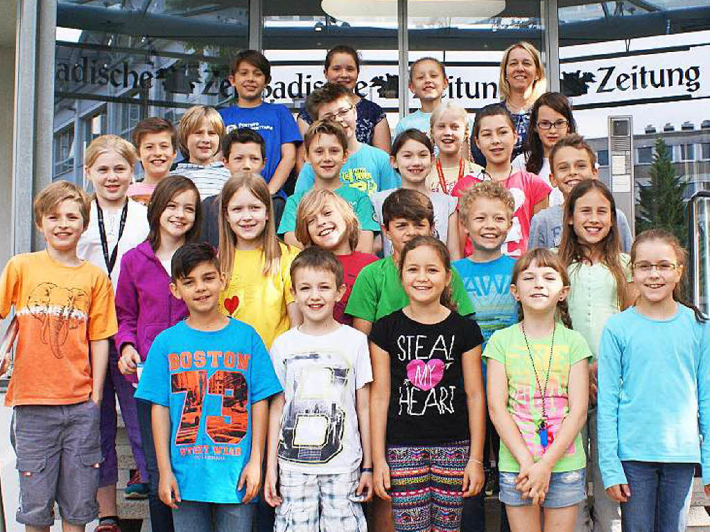 Die Klasse 4b der Schwarzenbergschule Waldkirch
